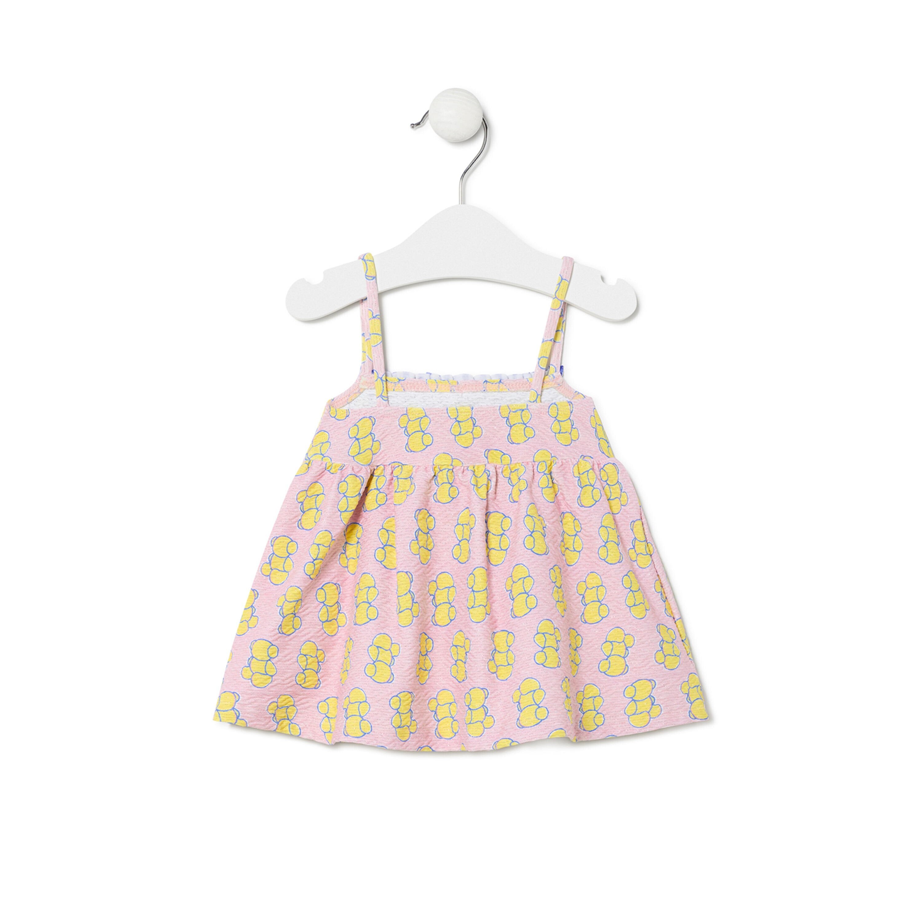 Vestido de tirantes de niña Chic rosa