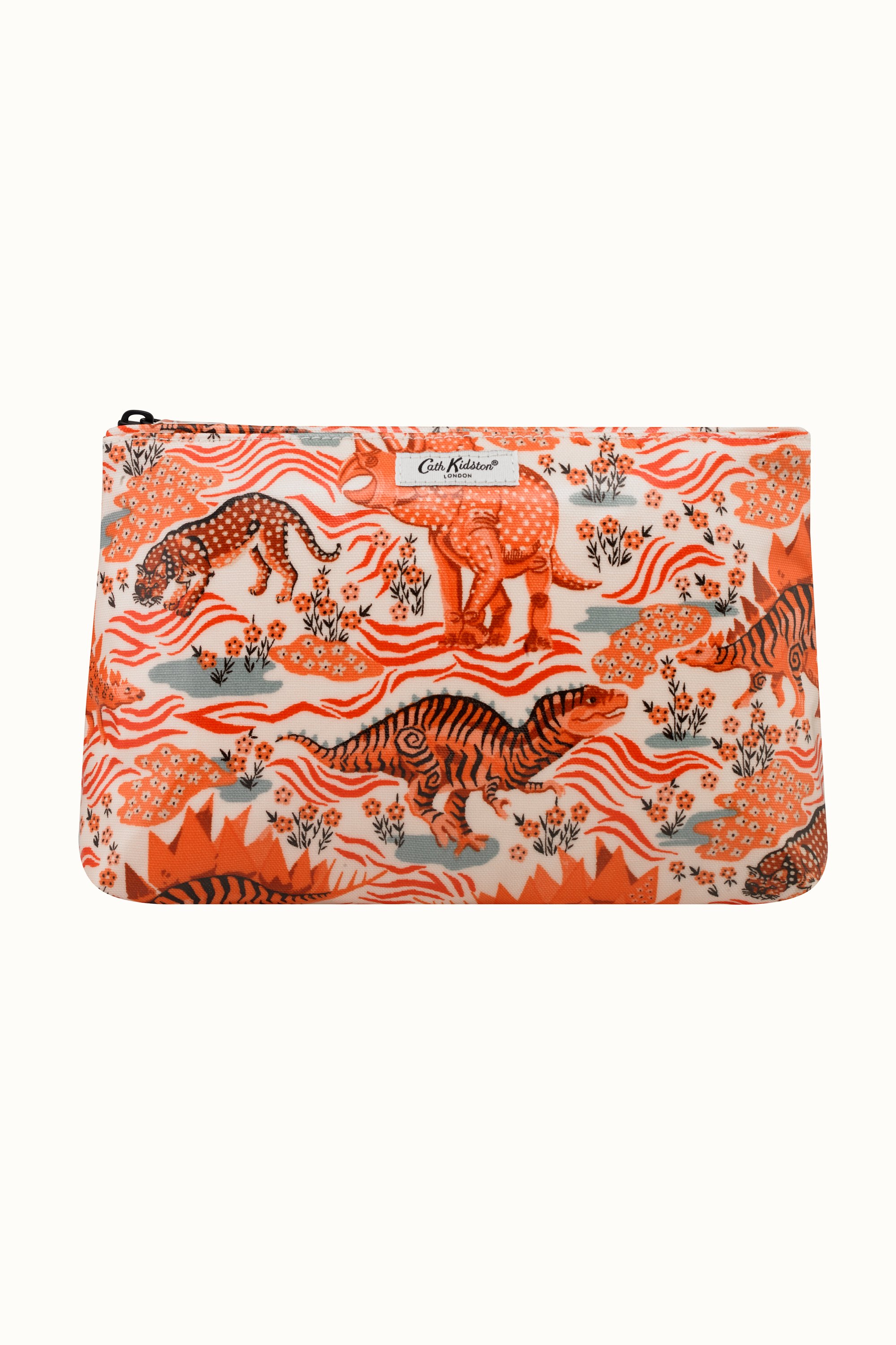 Camo Dino Zip Cosmetic Bag