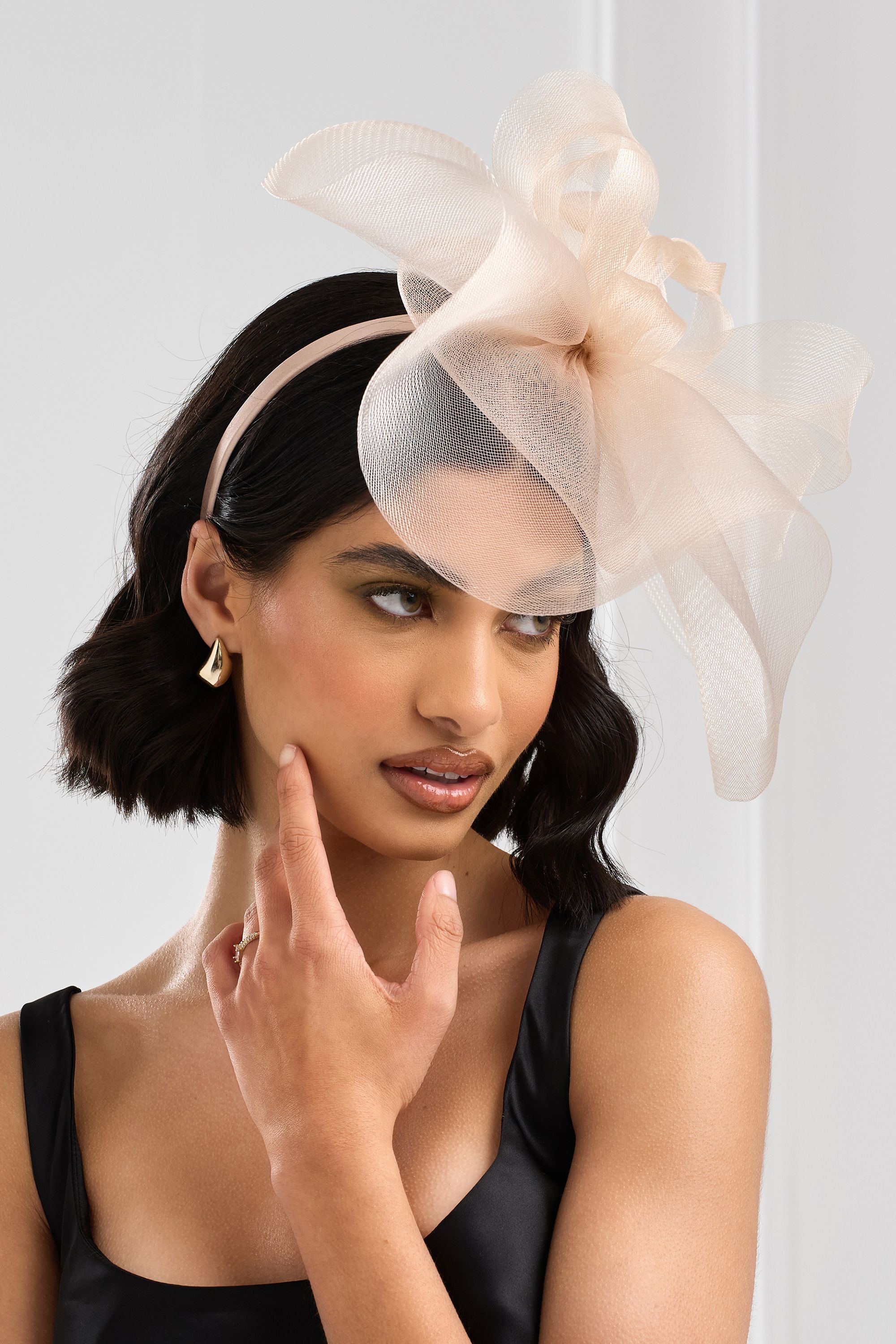 Jon Richard Nude Hat Fascinator