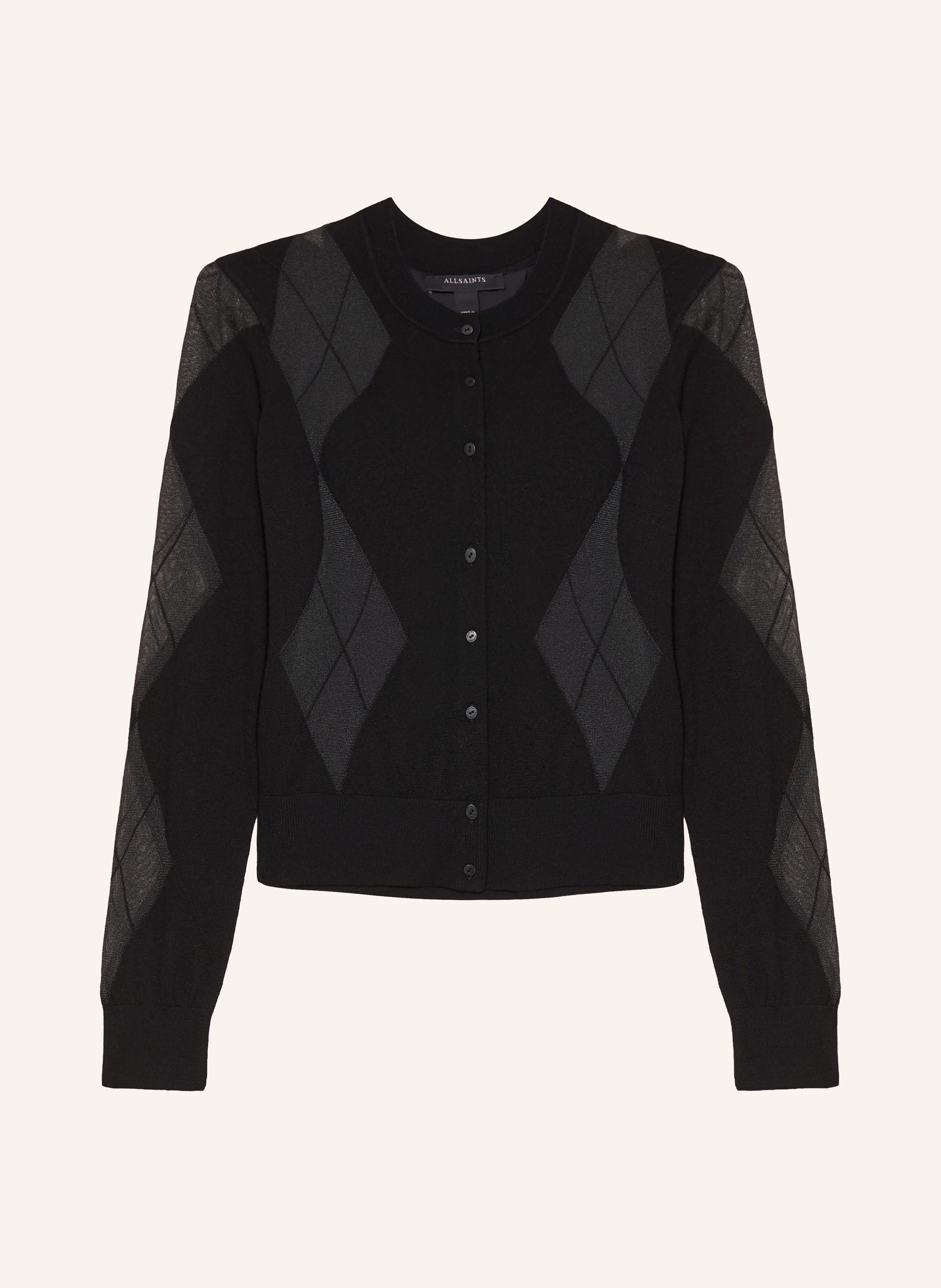 ALLSAINTS Strickjacke BERN im Materialmix