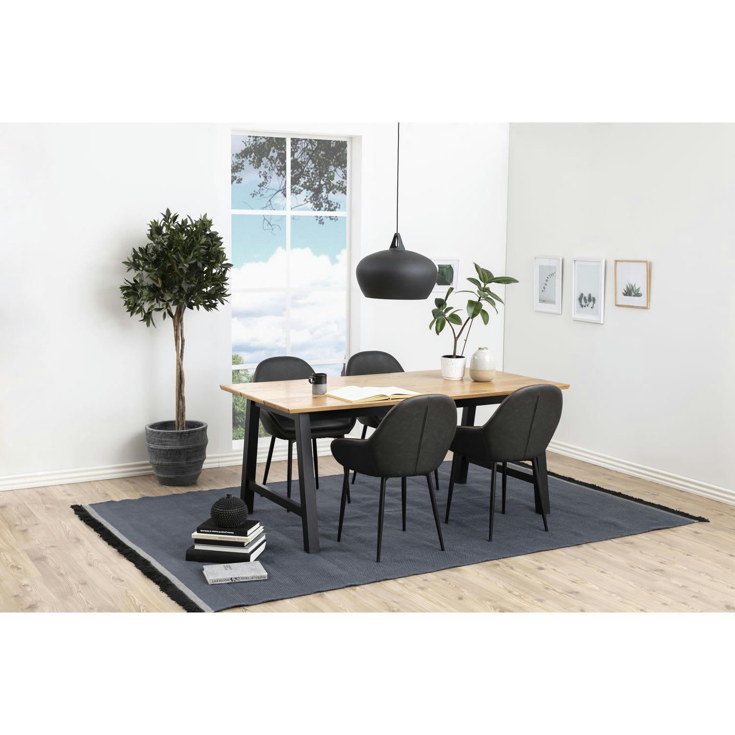 CANDICE - Lot de 2 chaises de salle à manger candice avec accoudoirs orange