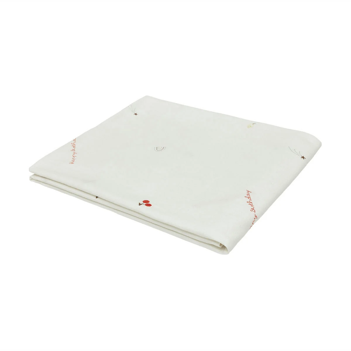OYOY - Geburtstagstischdecke, 160 x 160 cm, off-white