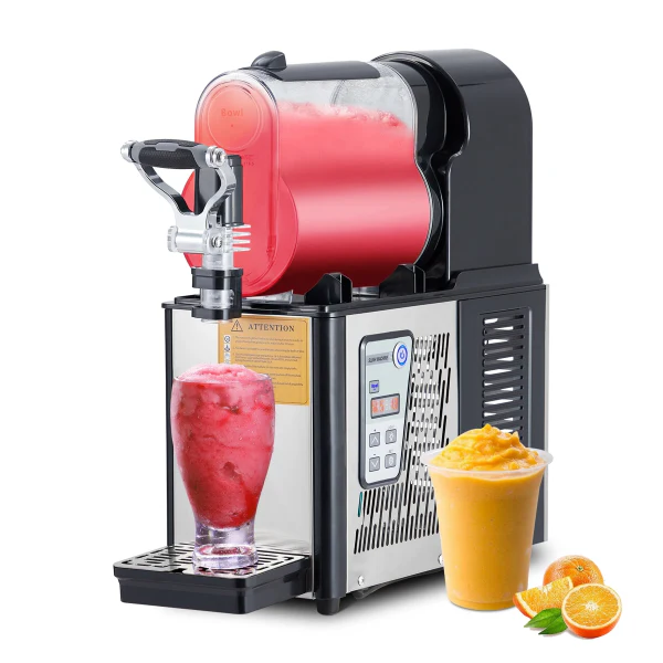 Commercial Slushie Machine 3L Stainless Steel Self-Cleaning Slushy Maker for Frozen Drinks,Snow Melting Ideal for Home,Coffee Shop,Restaurant(Black/3Lx1)