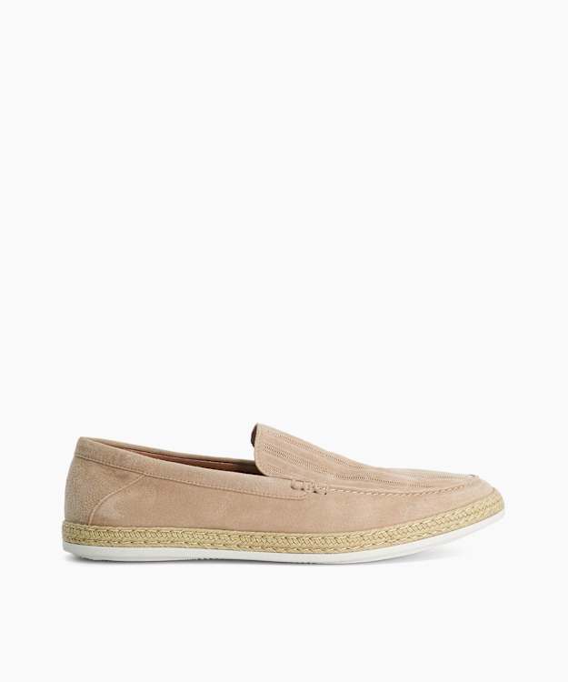 Barnies Taupe - Casual Suede Loafers