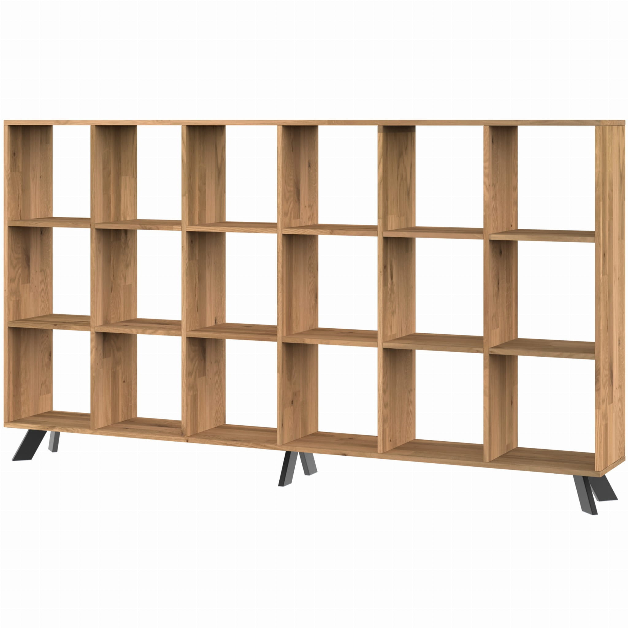 Regał dębowy TOLEDO BOX na książki i segregatory LOFT H3S6