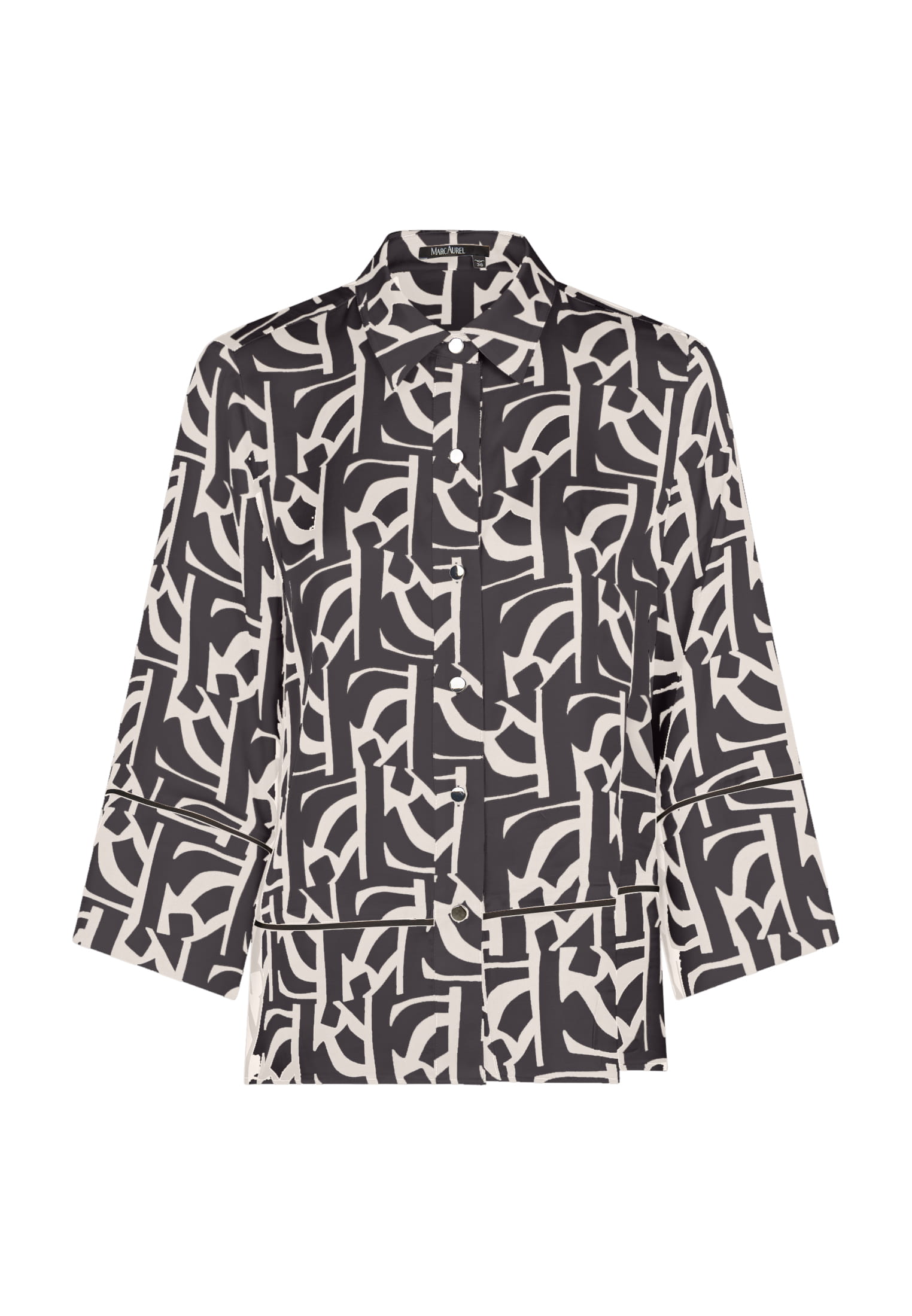 Bluse mit grafischem Print