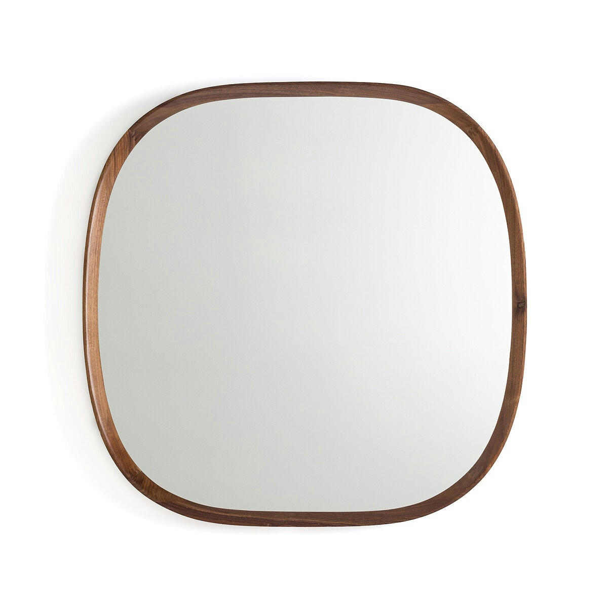 Miroir organique noyer massif, H80cm, Orion