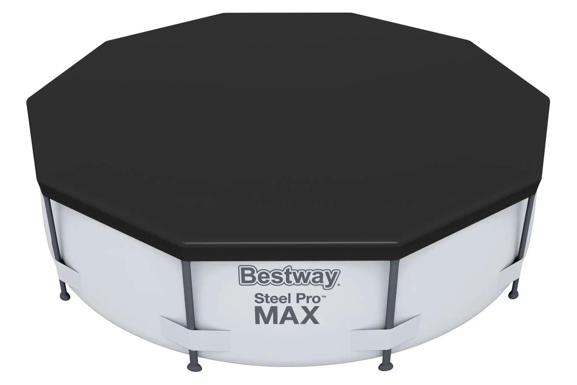 Bestway Flowclear™ Steel Pro Frame Debris Pool Cover, 10-ft