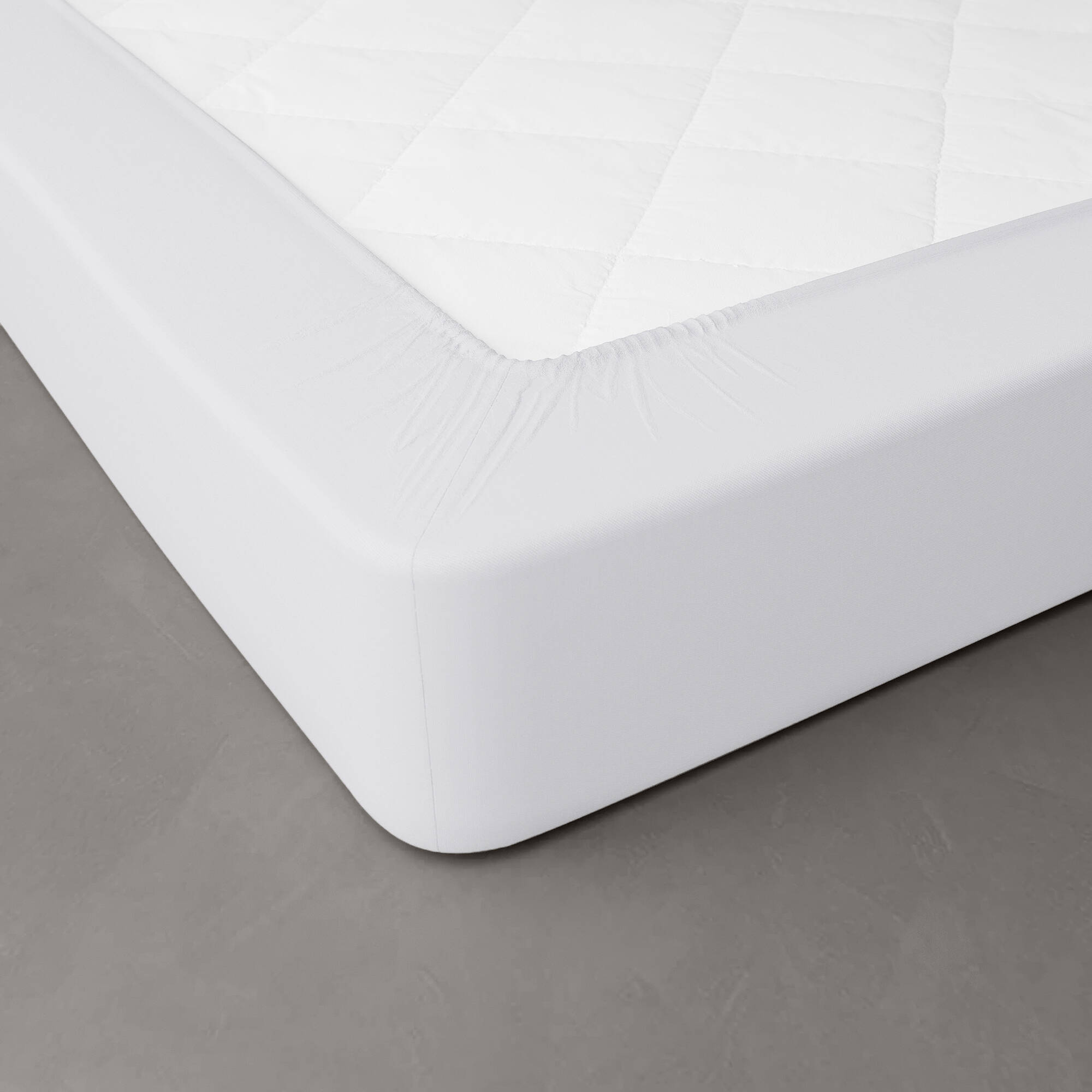 Drap-housse uni percale bonnets 40 cm