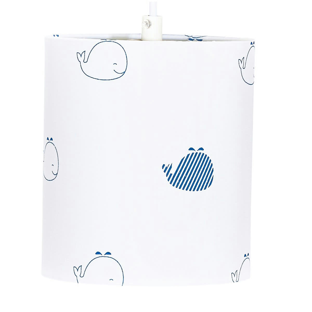 BLUE BALEINE - Suspension lumineuse en coton blanc