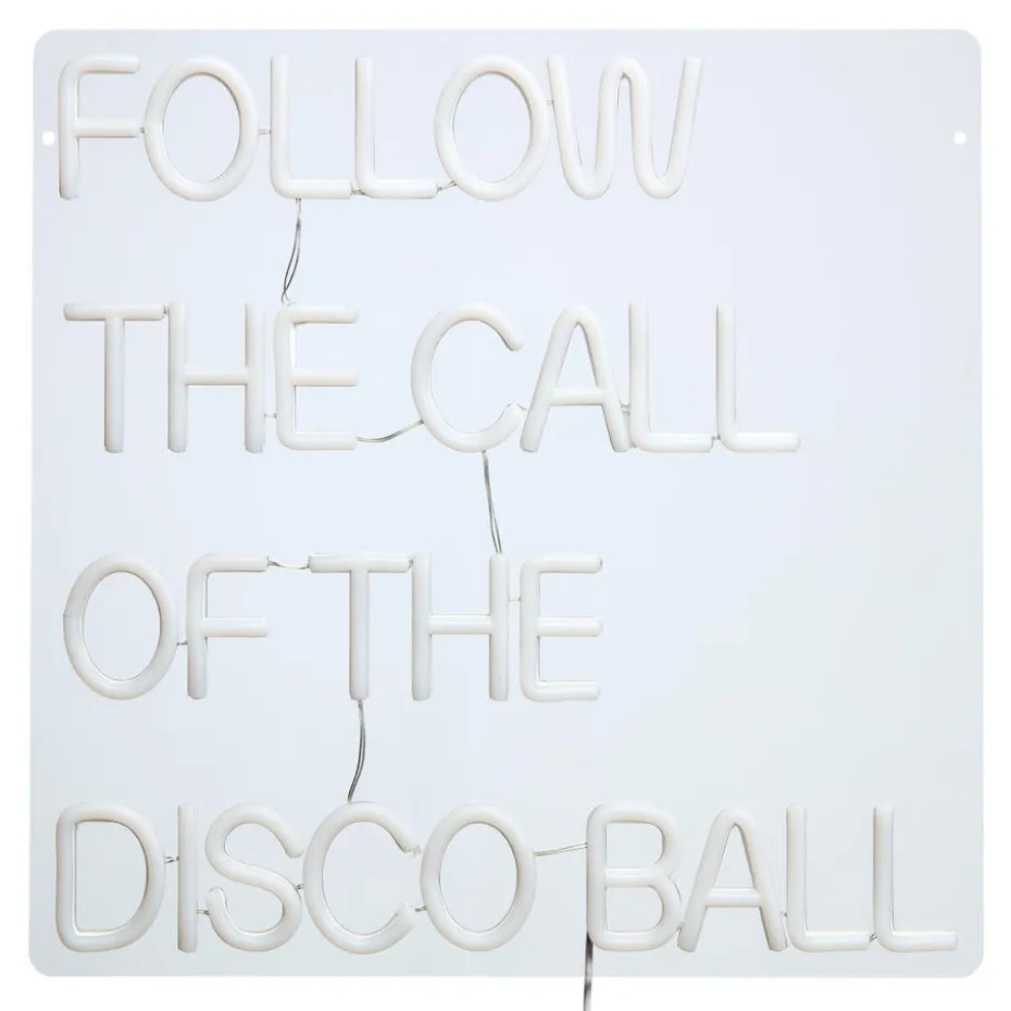 Kwantum Wandlampen | Wandlamp Neon Discoball Rood