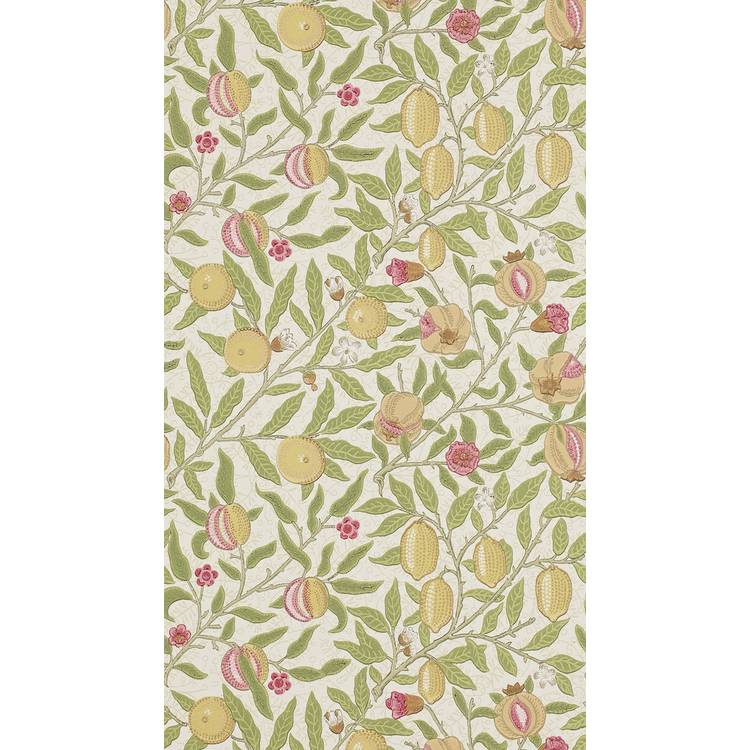 Morris & Co. Pomegranate Green Floral Wallpaper