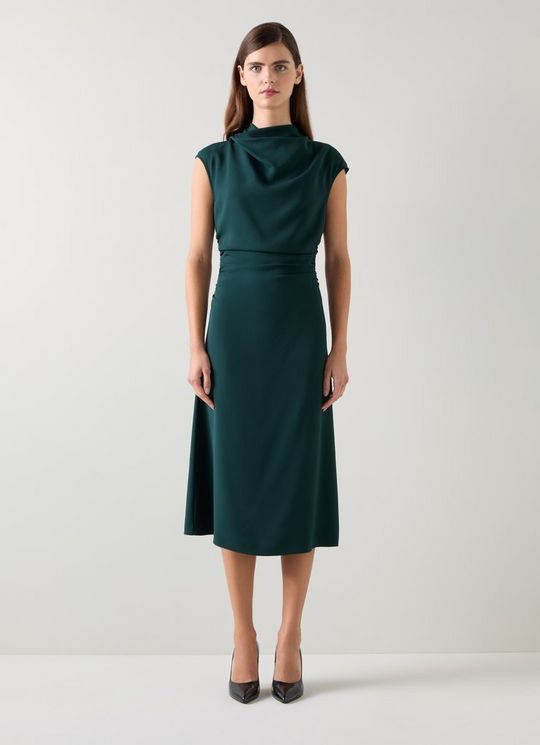 Kim Cap Sleeve Crepe Dress