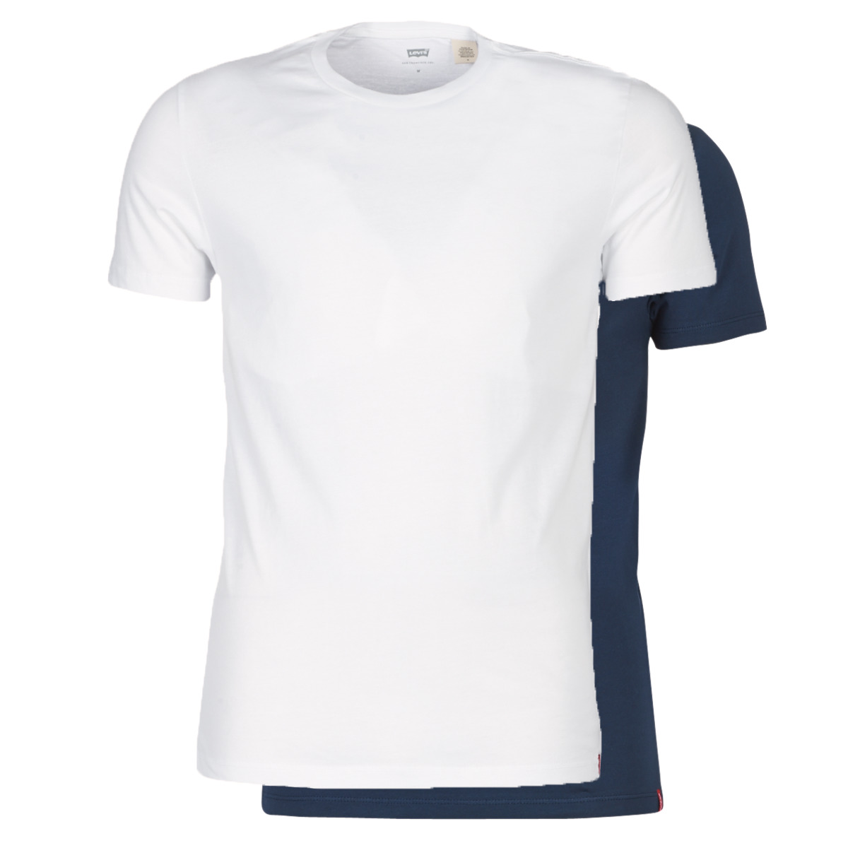 Levi's - SLIM 2PK CREWNECK 1 - Marine / White