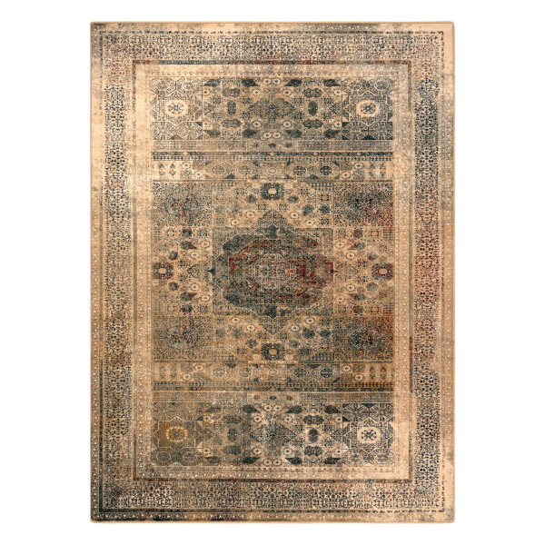 Dywan wełniany OMEGA MAMLUK Rozeta vintage krem 170x235 cm