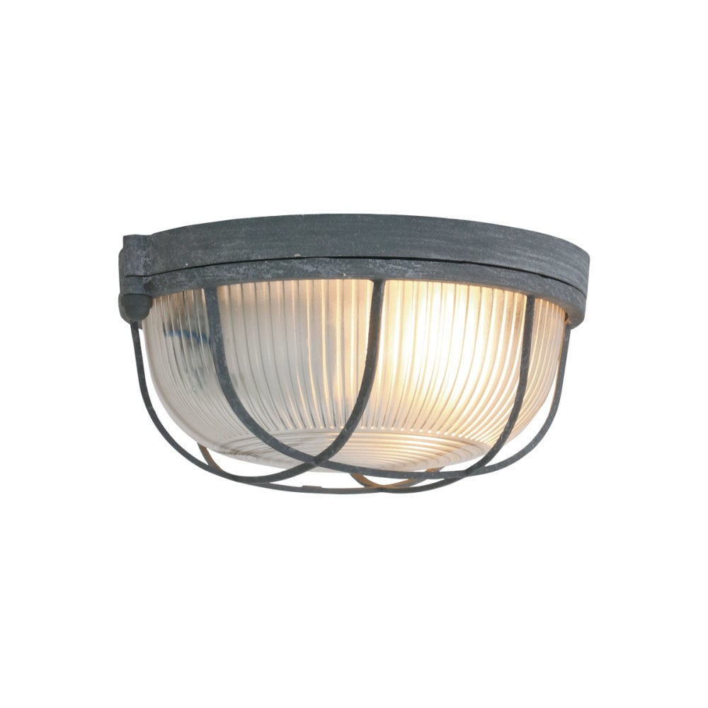 Mexlite plafondlamp lisanne - 1 lichts - 17x 8 cm - grijs