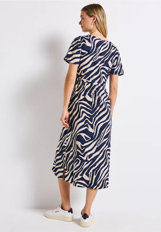 Gemustertes Midi-Kleid