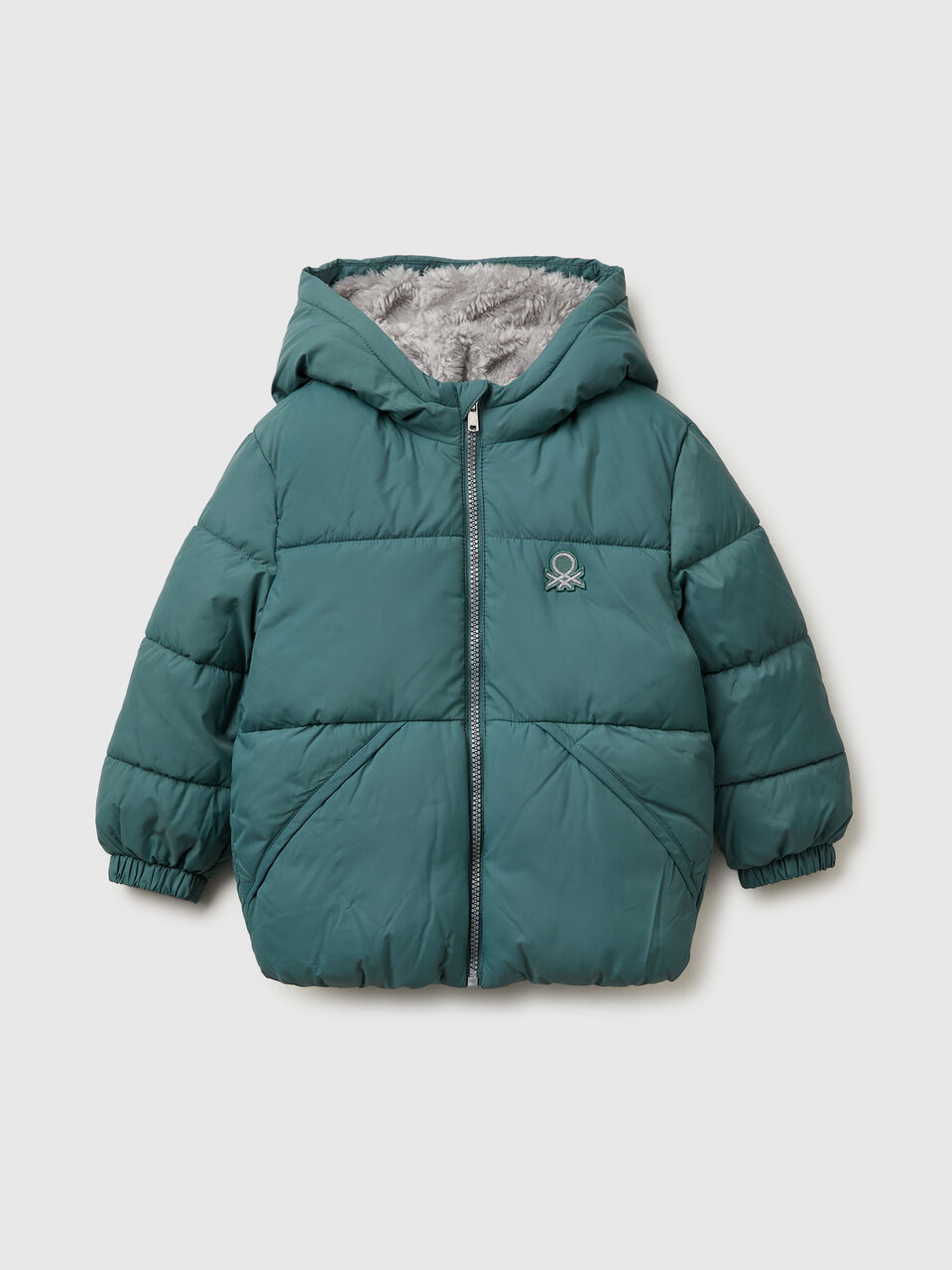 Jacket with teddy interior