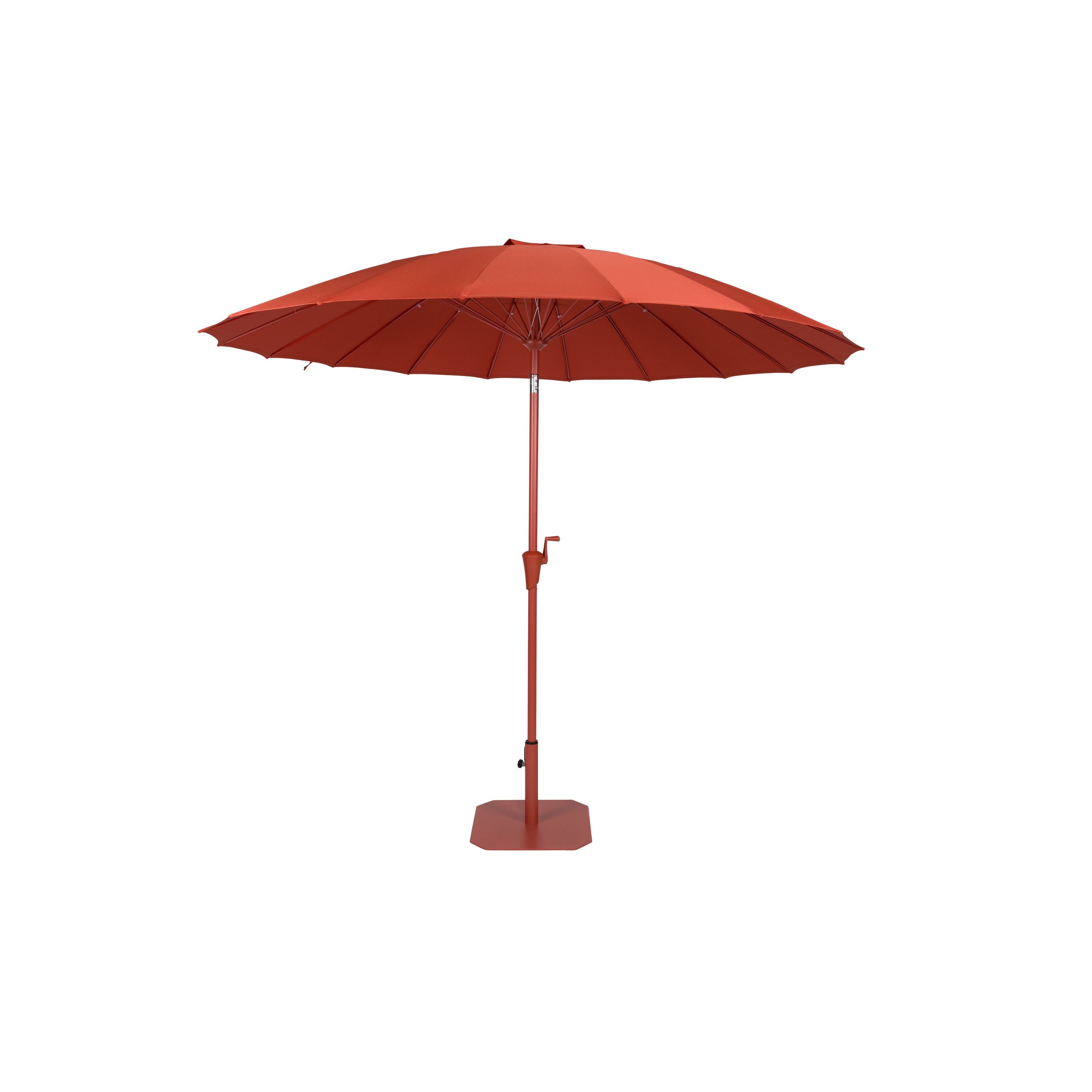 Zuiver Sunshine Parasol Set inclusief Parasolhoes en Parasolvoet Marsala Rood
