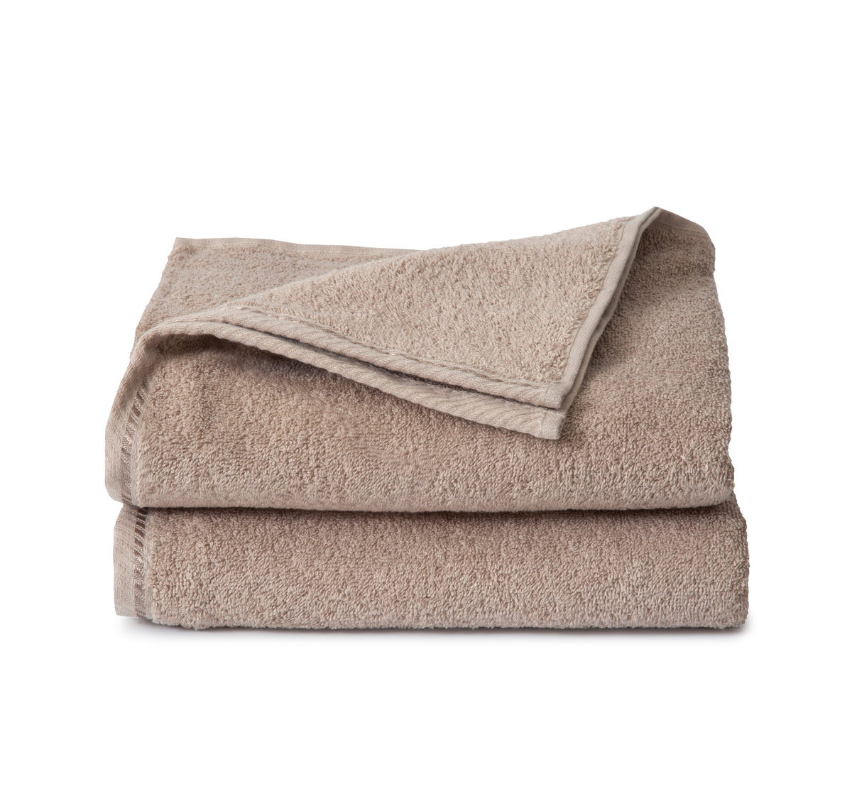 Ten Cate handdoeken 50x100 - handdoekenset 2 stuks - 100% katoen - taupe