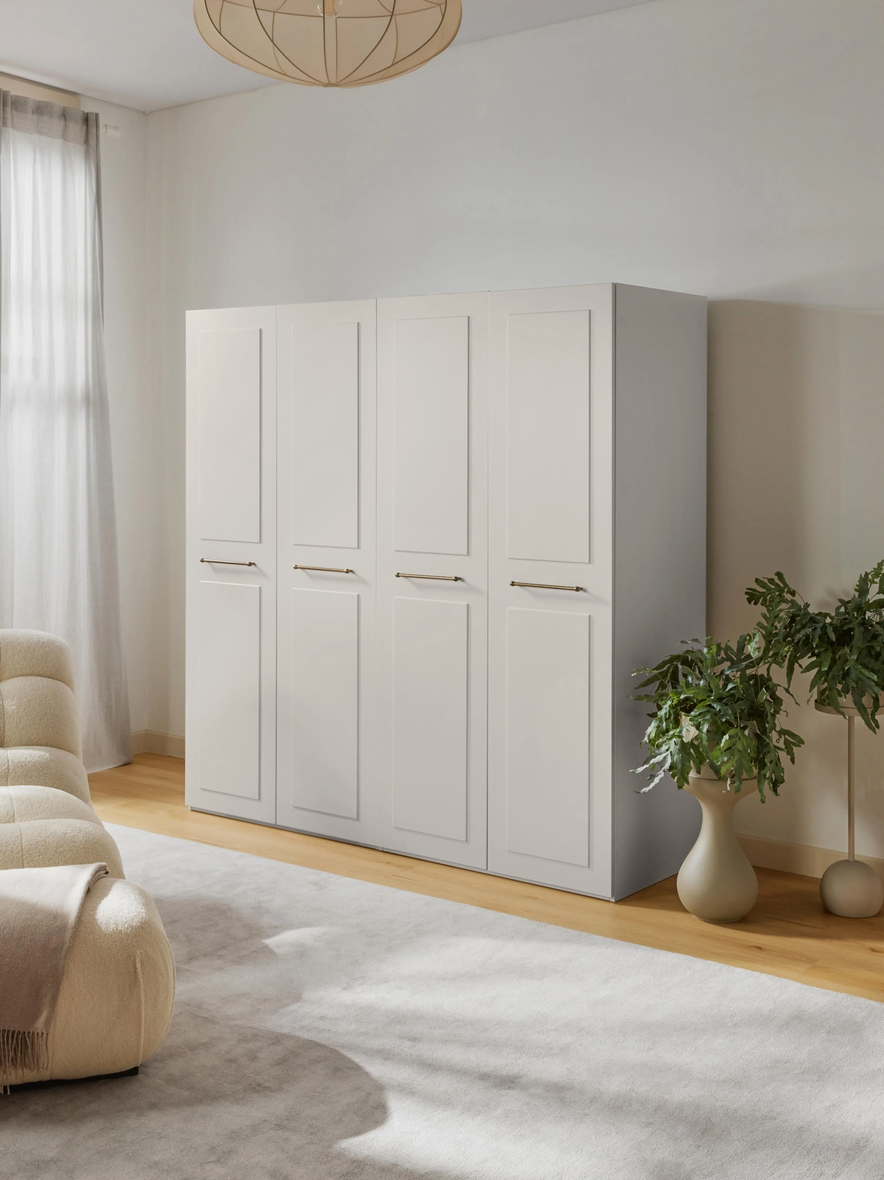 Modularer Drehtürenschrank Charlotte, 200 cm Breite, in verschiedenen Größen