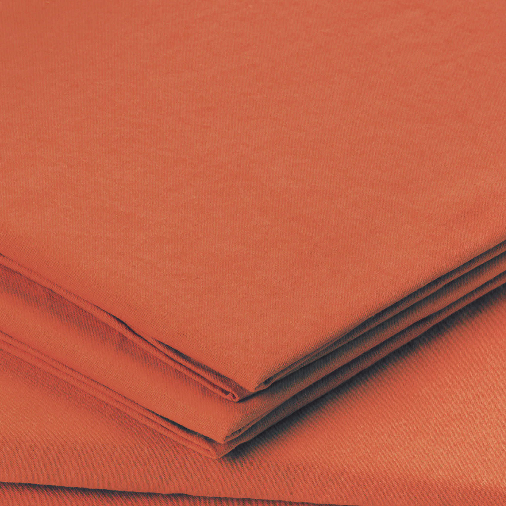 - Taie d'oreiller en coton lavé terracotta 65x65 cm