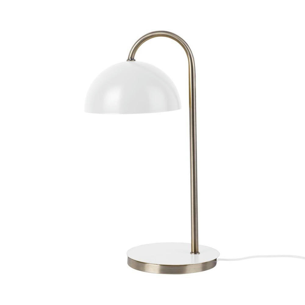 DOME - Lampe à poser dome métal blanc