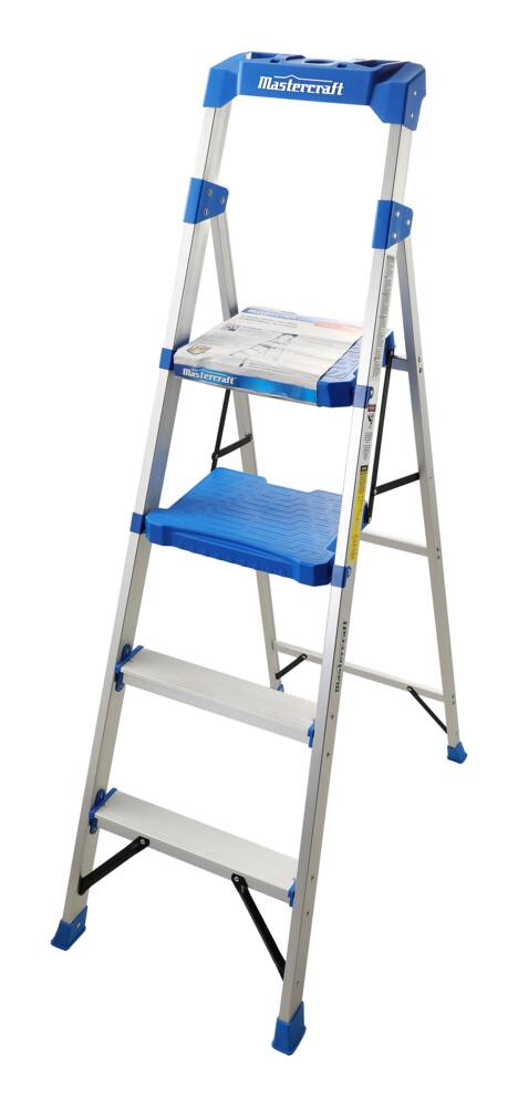 Mastercraft Grade 1 Aluminum Compact Ladder, 5.5-ft, 250-lb
