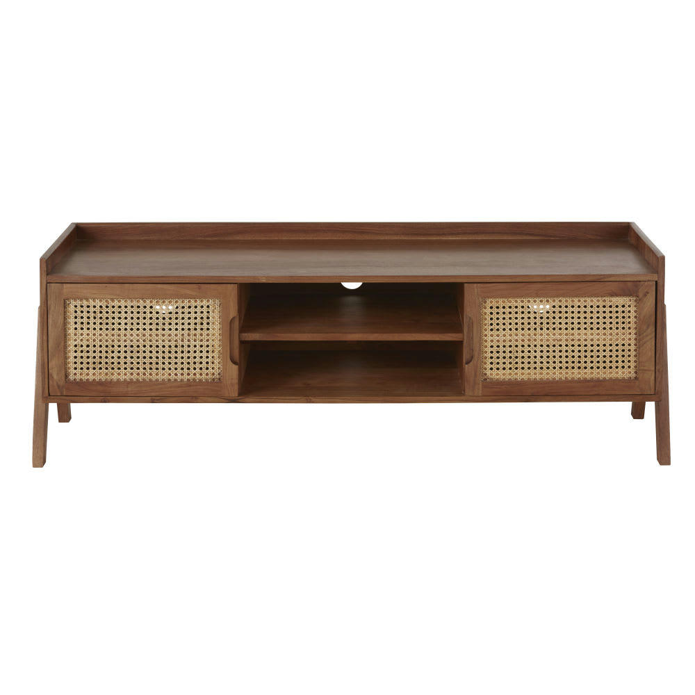 Santa Fe - Meuble TV 2 portes cannage en rotin