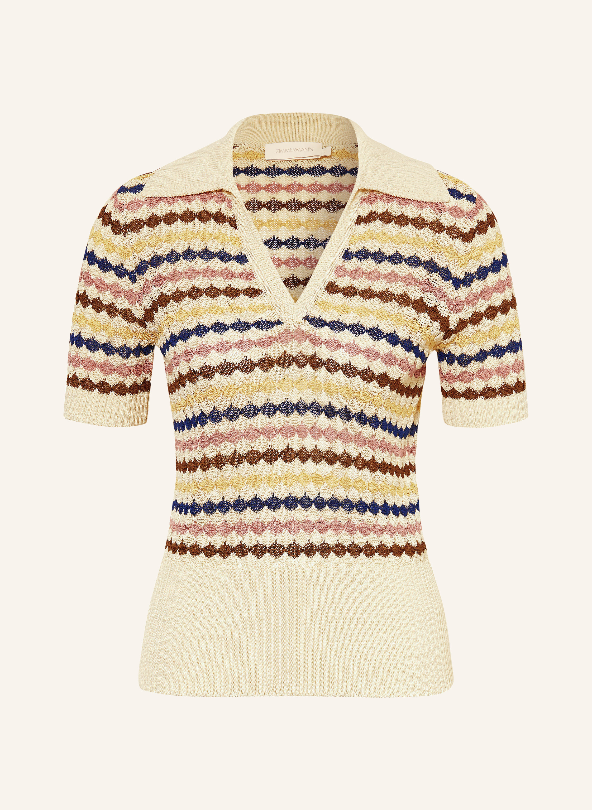 ZIMMERMANN Strick-Poloshirt