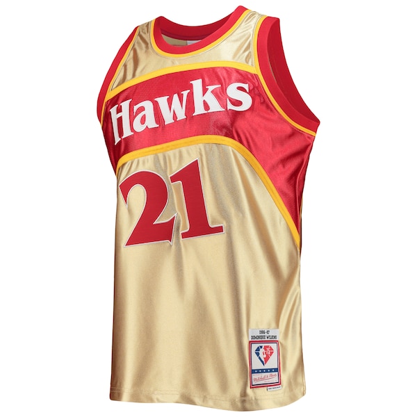 Dominique Wilkins Atlanta Hawks 75th Anniversary 1986/87 Hardwood Classics Swingman Jersey - Gold