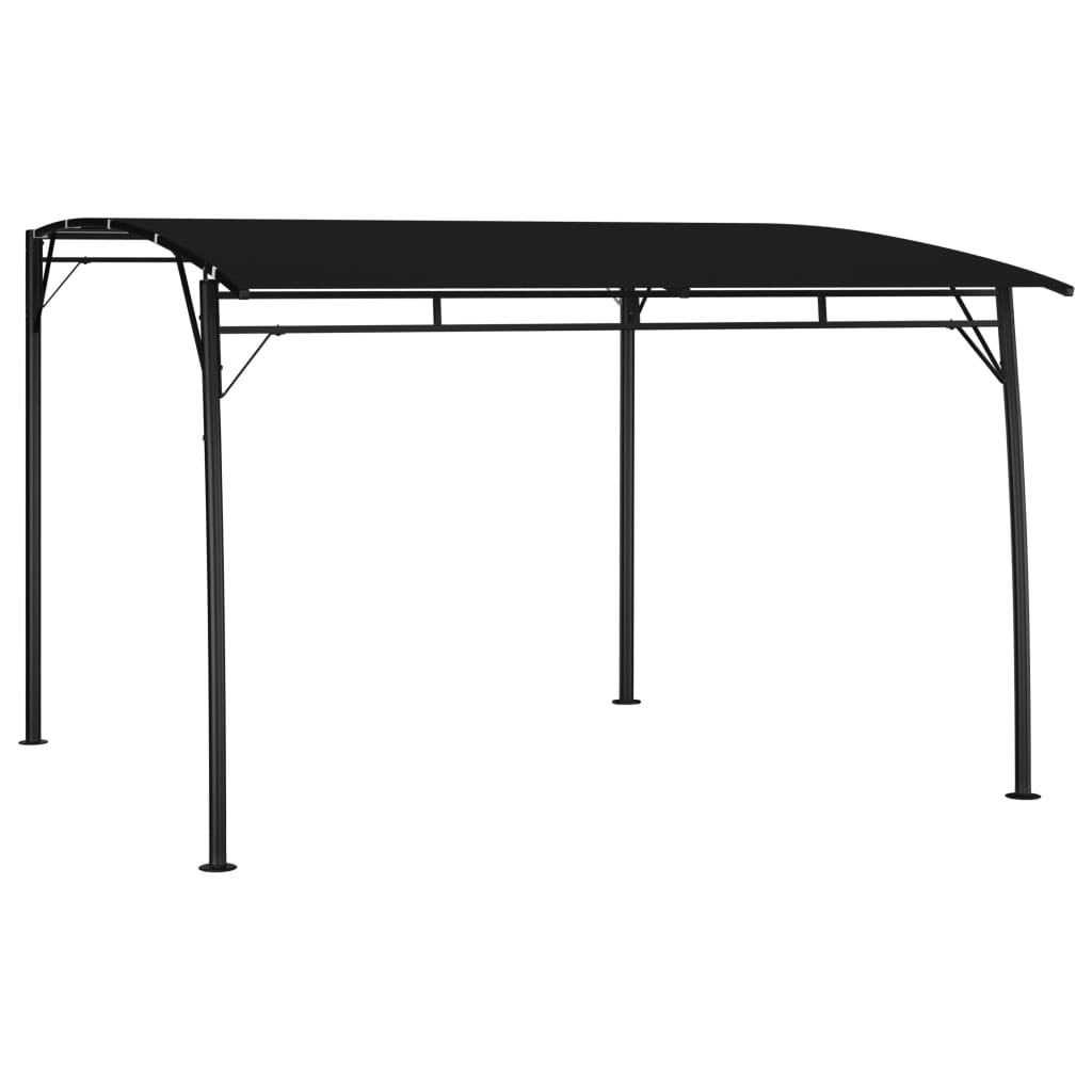 Zadaszenie ogrodowe Antracyt 3 x 3 x 2.55 m Poliester vidaXL