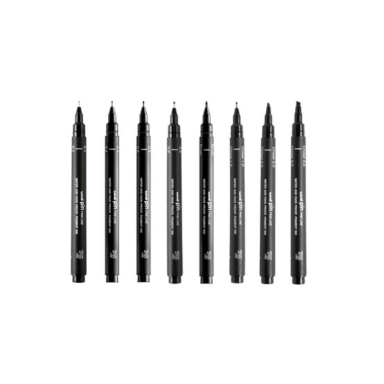 Uni-ball PIN Calligraphy Collection Hand Lettering 8 Pack