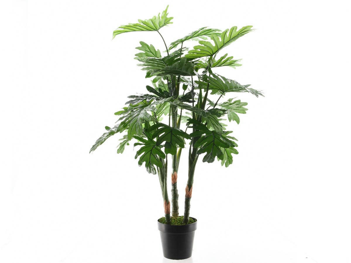 - Philodendron artificiel en plastique vert