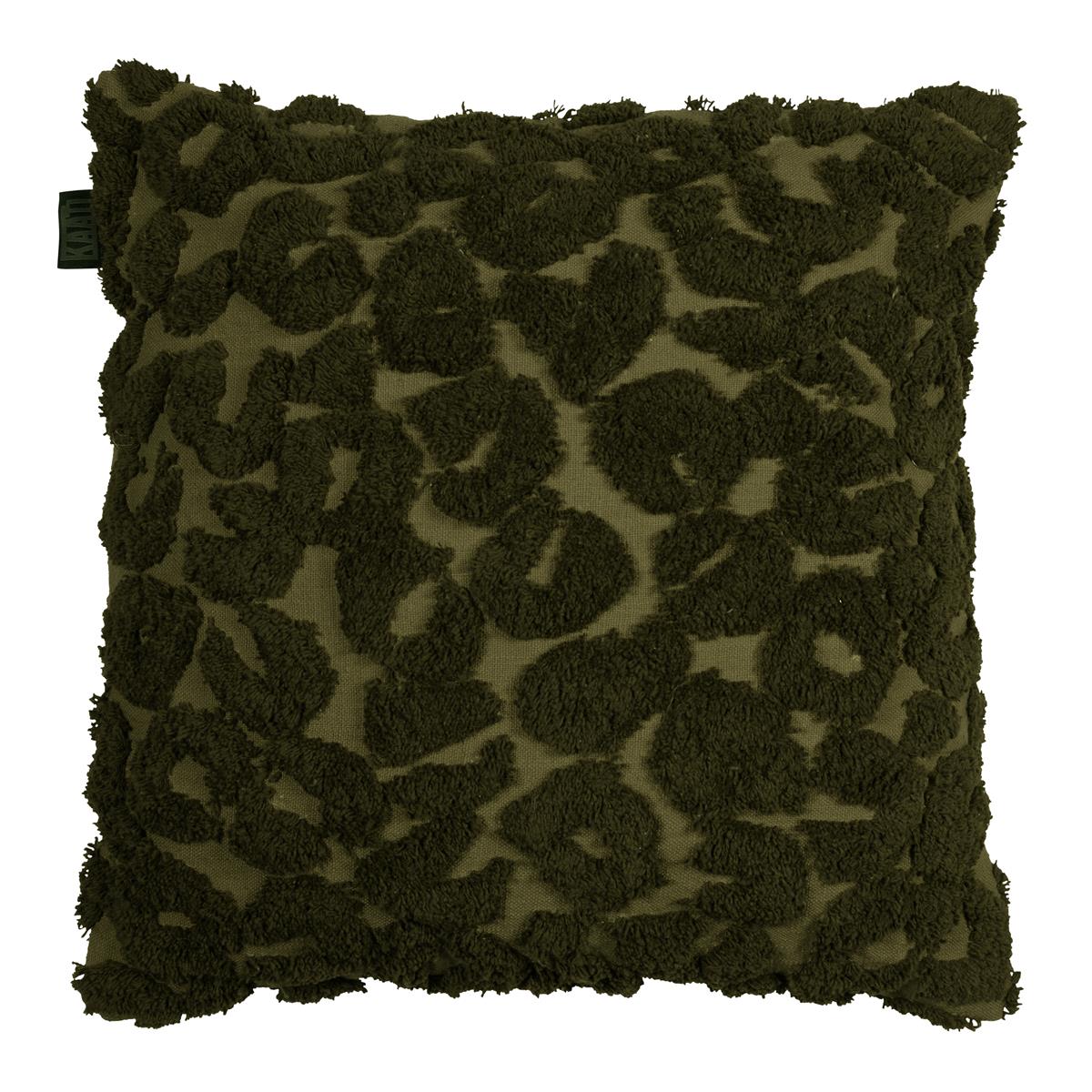 KAAT Amsterdam decoratiekussen Leopold - 45x45 cm - groen