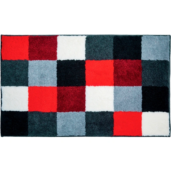 Badematte »Bona«, BxL: 80 x 140 cm, rot, aus 100% Polyacryl