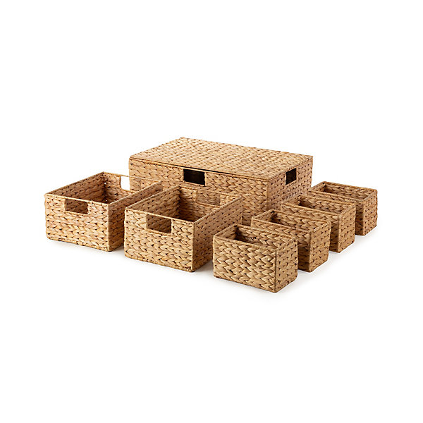 Malle de rangement en jacinthe d'eau Compactor