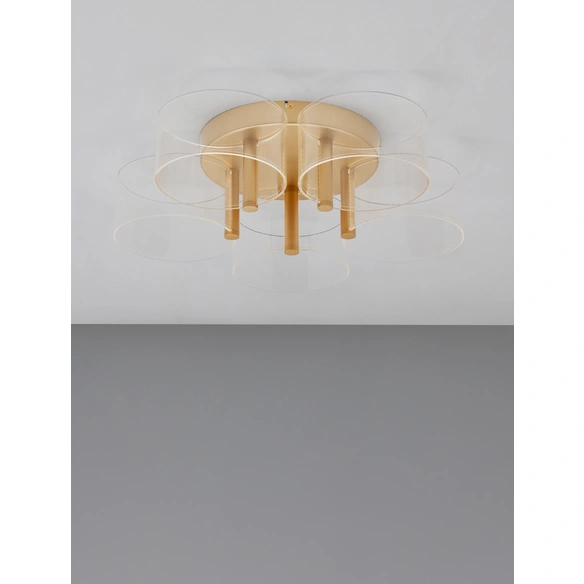 Deckenleuchte »Gatlin «, LED, 27 W, Höhe: 15,6 cm, goldfarben