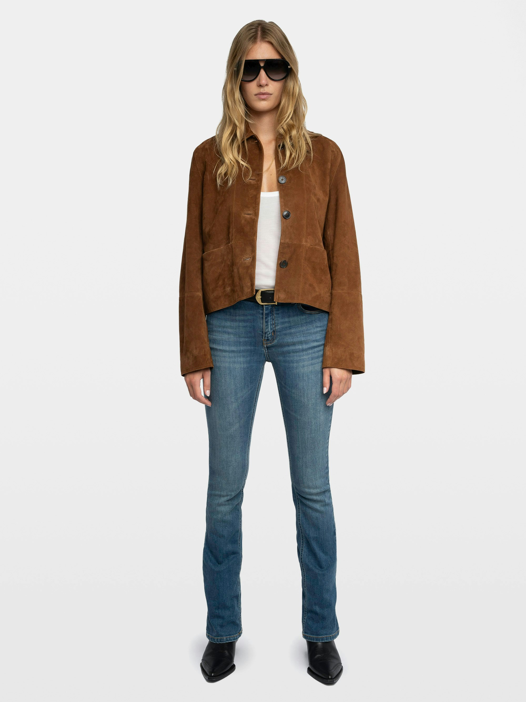 Blouson Lessa 100% Cuir Suede
