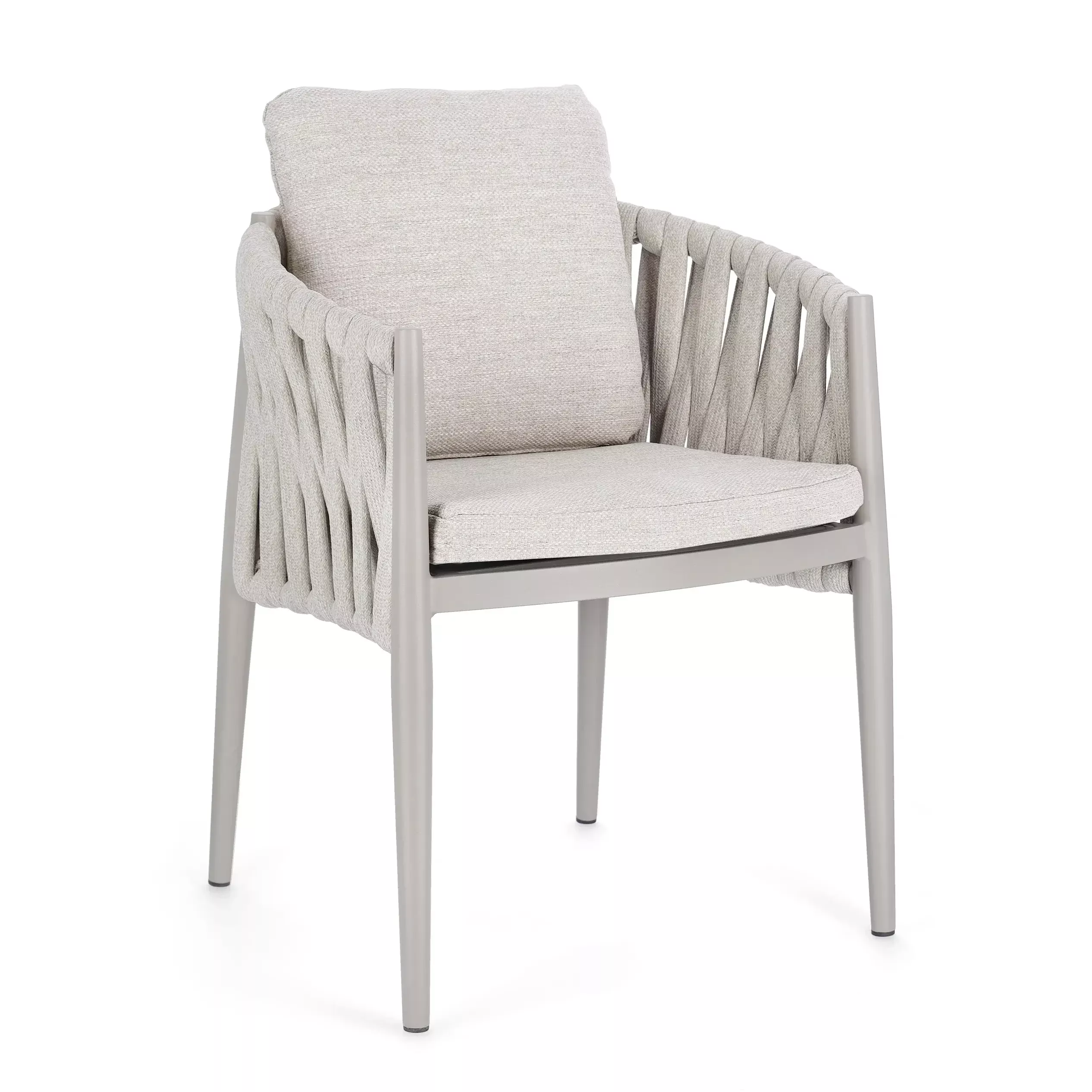 Bolzano Juno Krzesło ogrodowe 63x60 beżowe aluminium