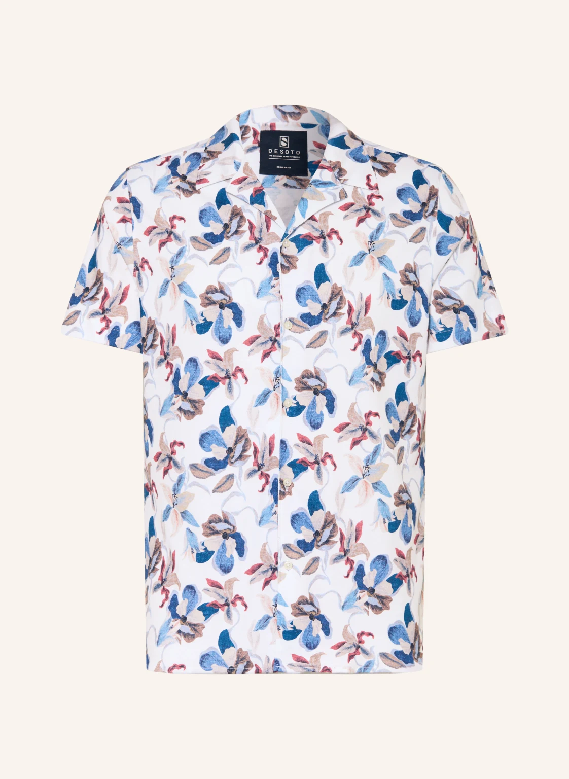 DESOTO Resorthemd LIDO Slim Fit aus Jersey