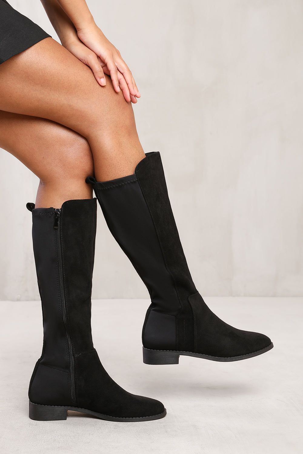 Where's That From Vanda' Knee High Boots With Side Zip