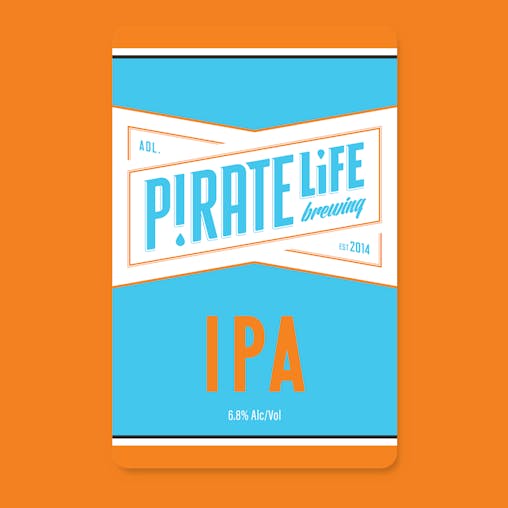 Pirate Life India Pale Ale, Premium Australian IPA, Hoppy & Aromatic Pale Ale Beer, 6.8% ABV, 355mL (Case of 16 Cans)