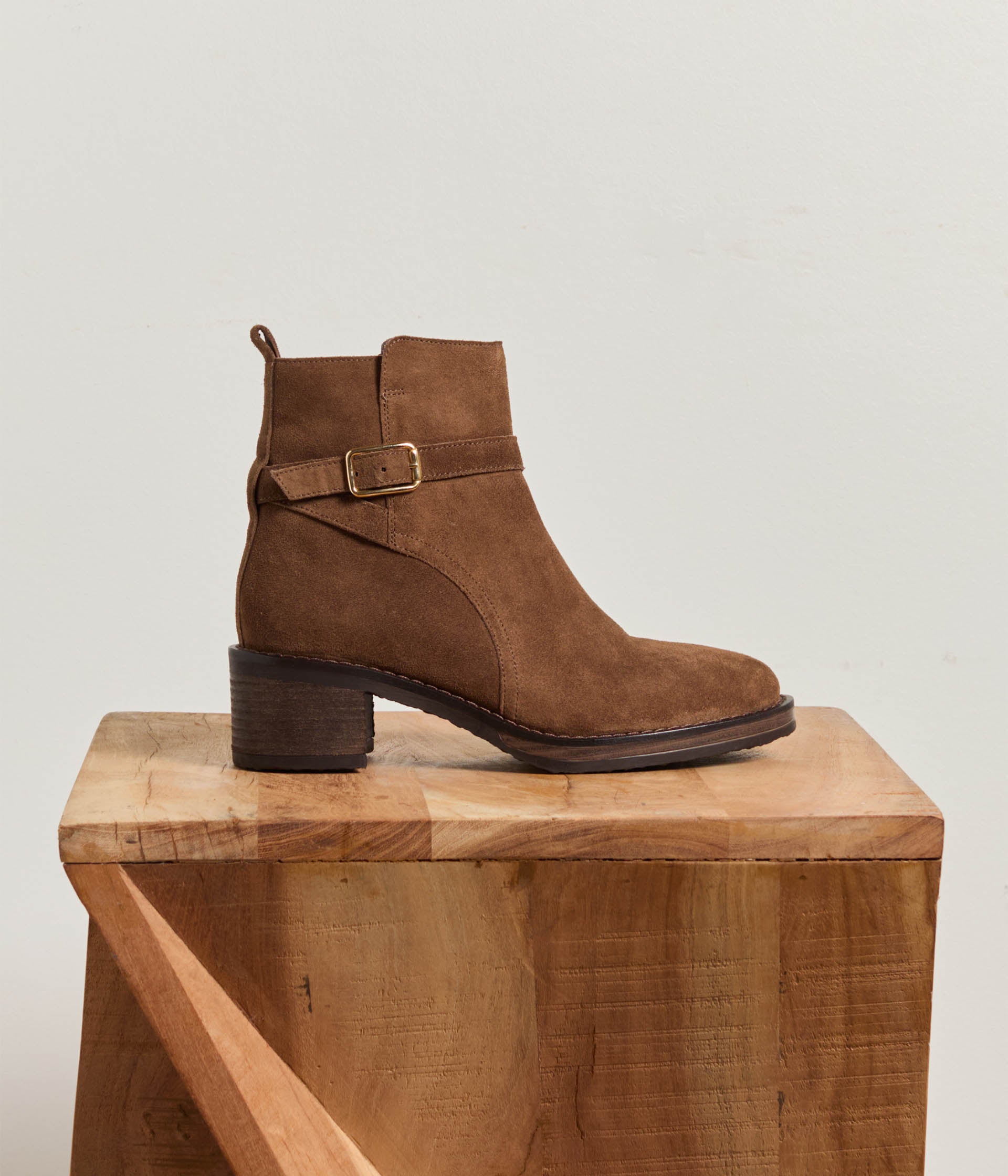 Boots velours taupe Oleg