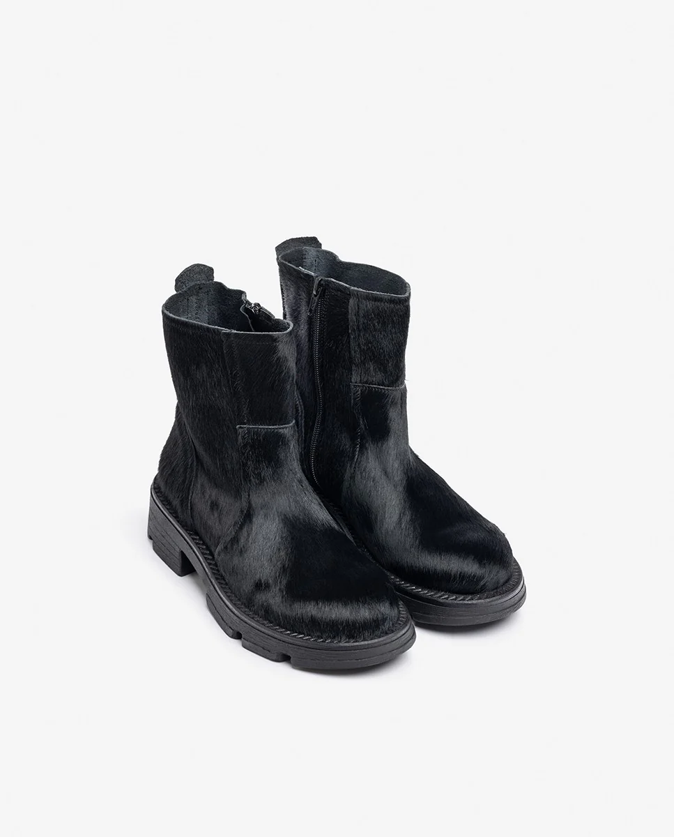 Botín plano ELZE-011 negro