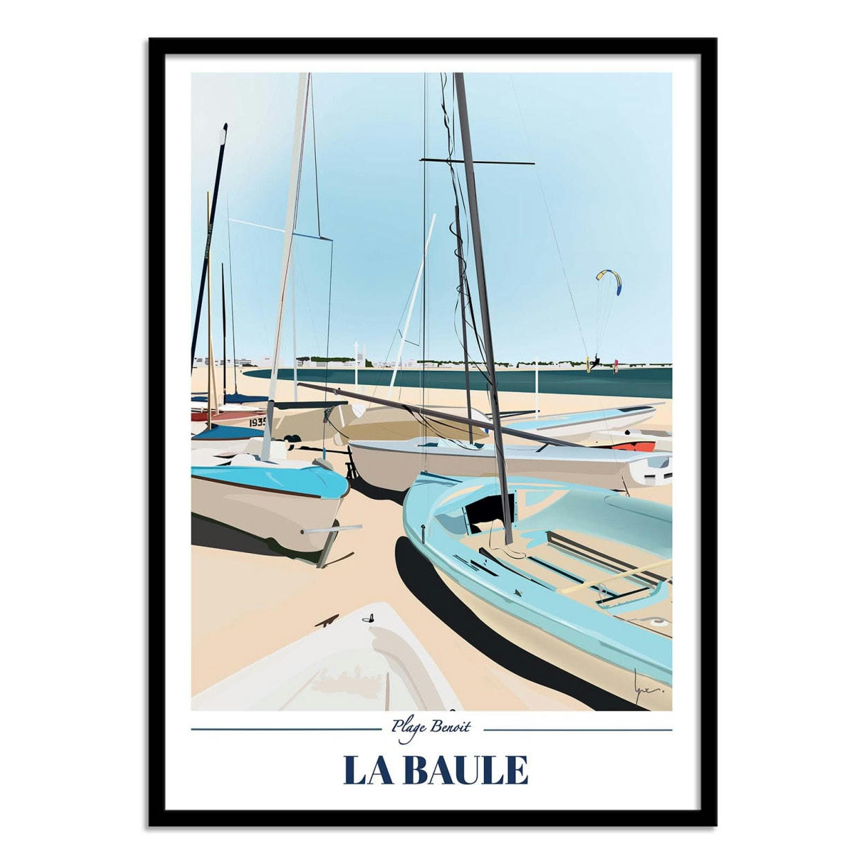 LPX ILLUSTRATION - LA BAULE VERSION 2 - LPX ILLUSTRATION - Affiche d'art 50 x 70 cm
