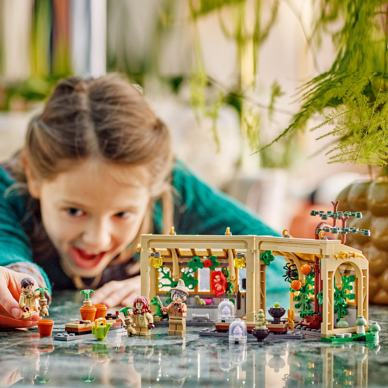 Castello Hogwarts lezione di erbologia Lego Harry Potter