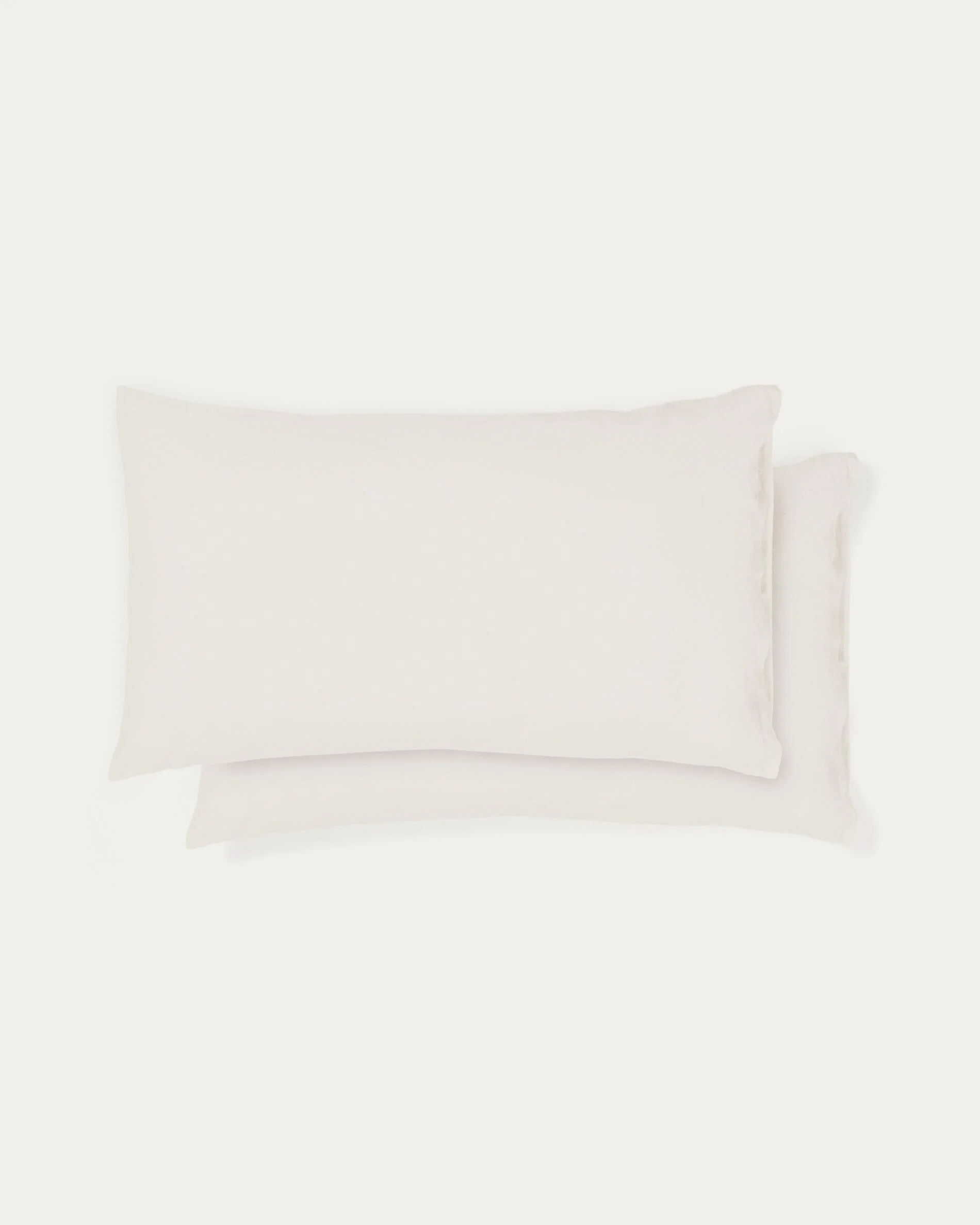 Simmel set of 2 beige linen blend pillow cases 50 x 80cm