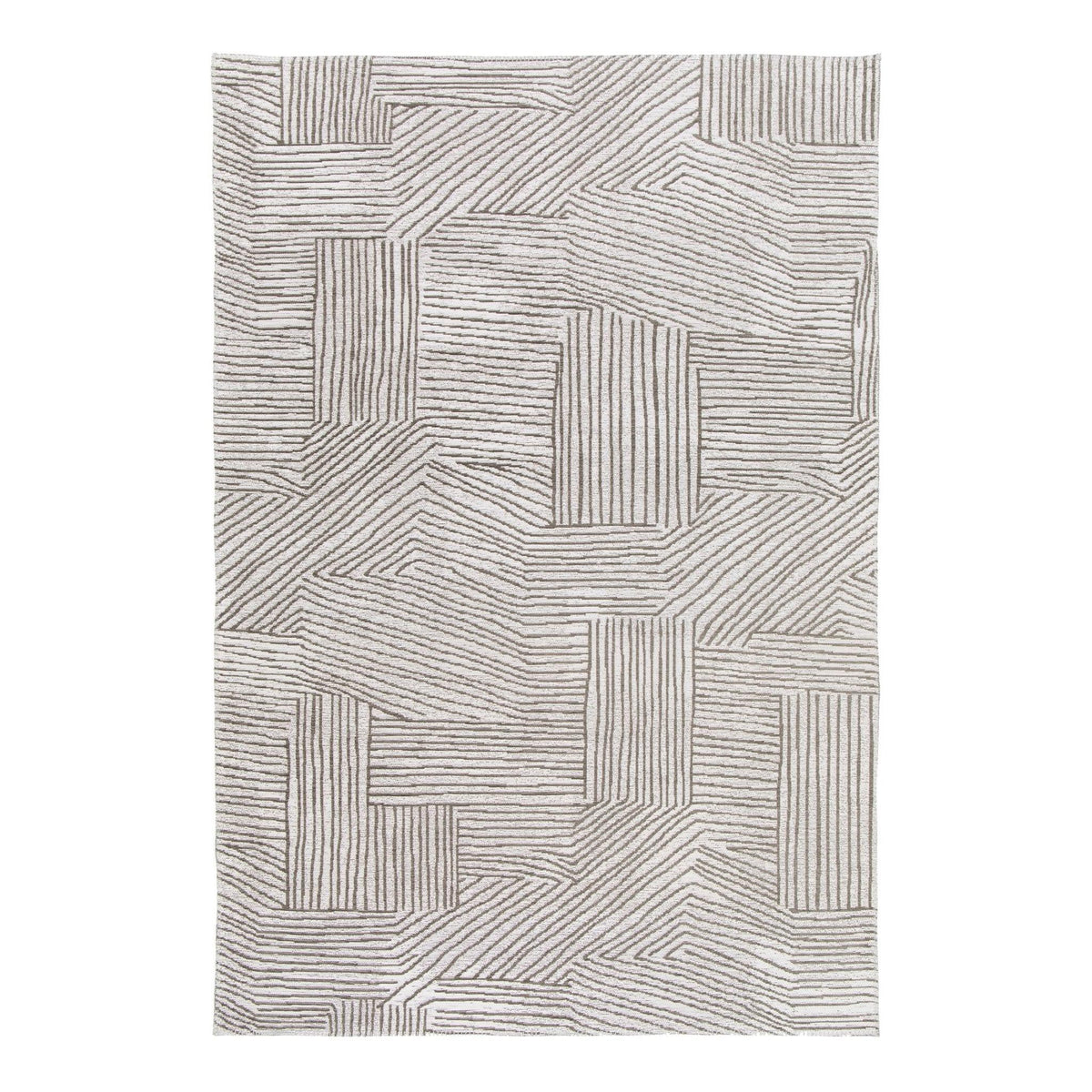 AFK Living vloerkleed Edgar - voor binnen en buiten - grijs - 160 x 230 cm