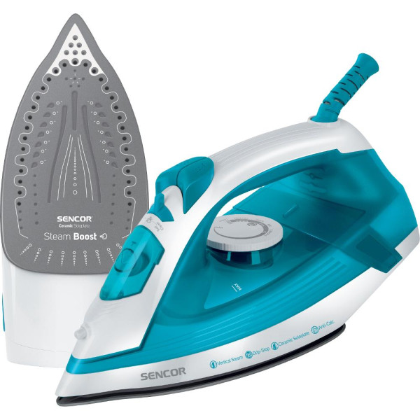 Żelazko parowe Sencor 2800BL 1600W ceramiczna stopa